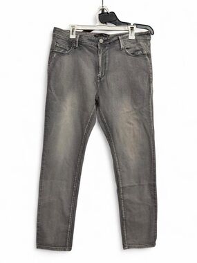 Men's Slim Straight Gray Jeans - Classic Everyday Style